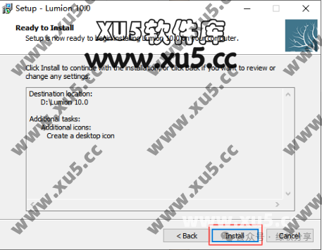 Lumion 10.0 安装教程 Lumion 10.0 安装选项配置界面