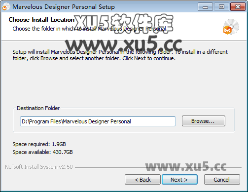 Marvelous Designer 11 安装选项界面