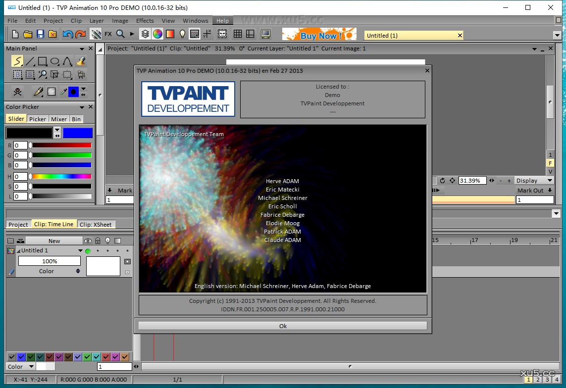 TVPaint Animation 10.0 图文安装教程 TVPaint Animation 10.0软件启动界面截图