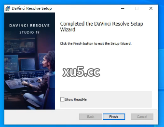 DaVinci Resolve v19.1.4.11 安装完成界面