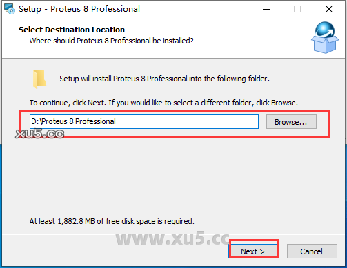 proteus 8.17 安装图文教程 Proteus 8.17 安装位置设置